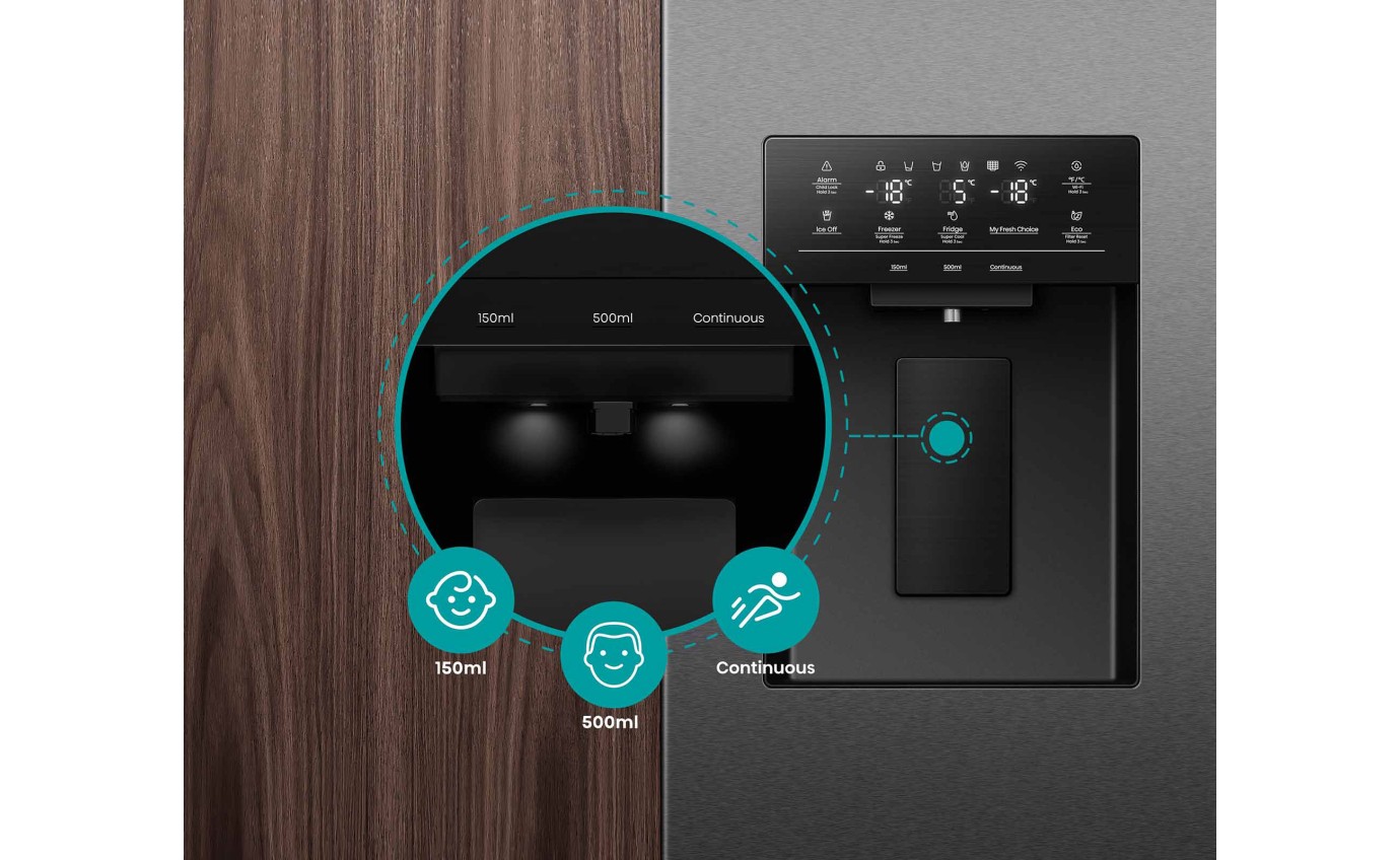 Hisense 483L French Door Refrigerator HRCD483TBW