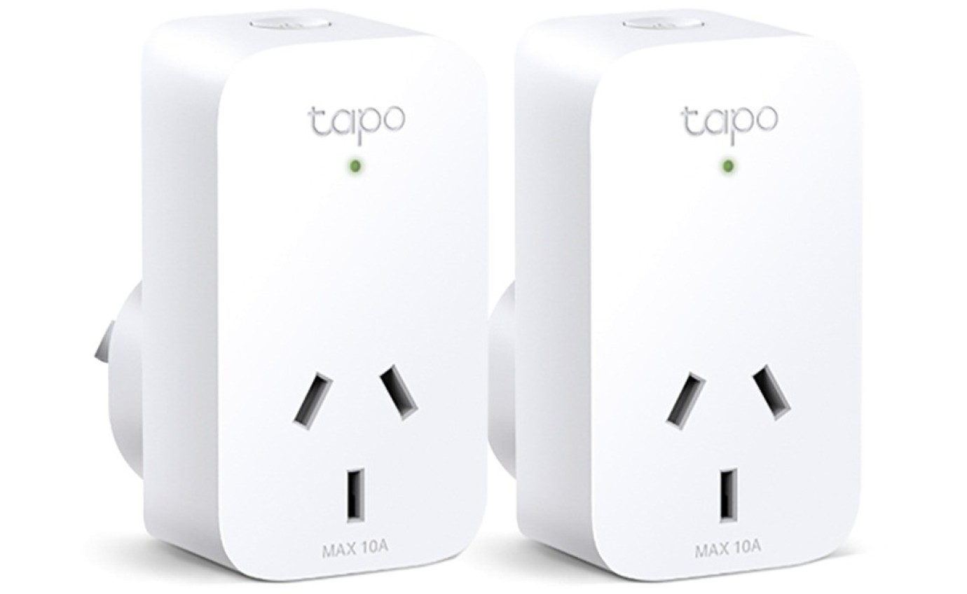 Tapo Mini Energy Monitoring Wi-Fi Smart Plug (2 Pack) TAPOP1102PACK