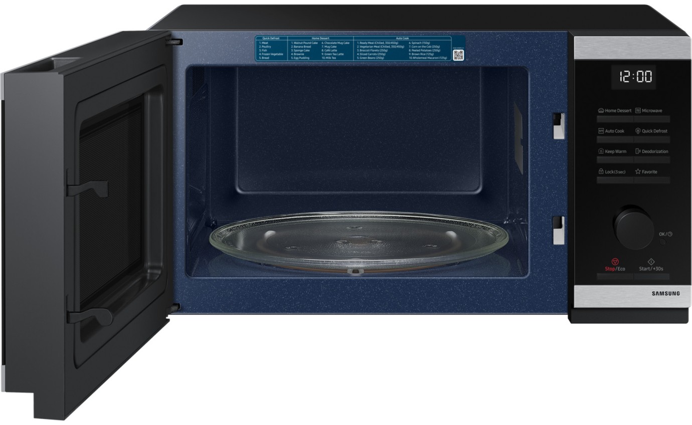 Samsung 23L 800W Microwave with Dial & Button Control (Stainless Steel) MS23DG4504AT