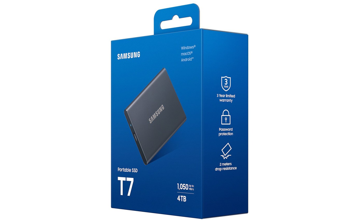Samsung Portable SSD T7 4TB (Grey) MUPC4T0TWW