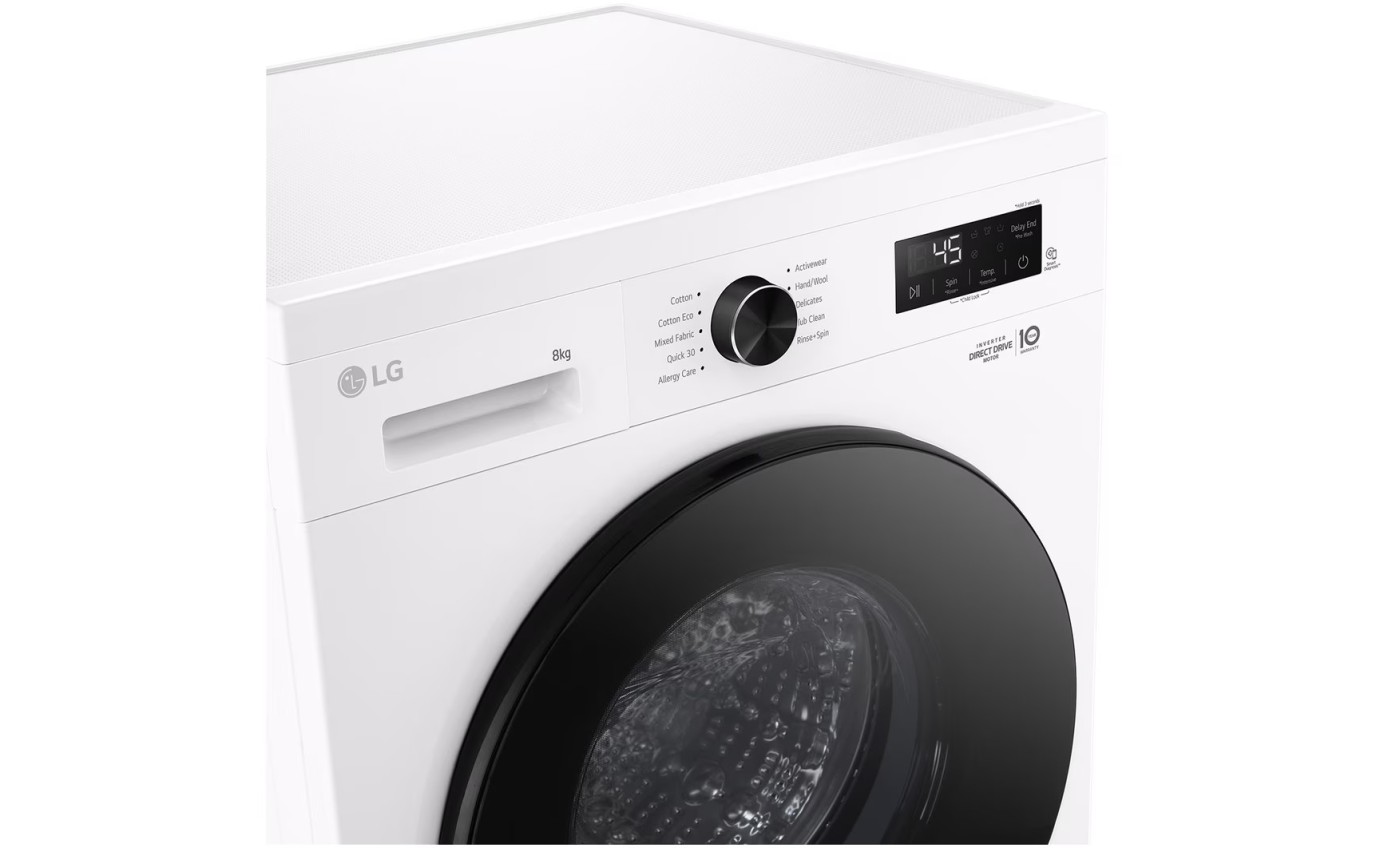 LG 8kg Series 1 Front Load Washing Machine with Steam WV11208W