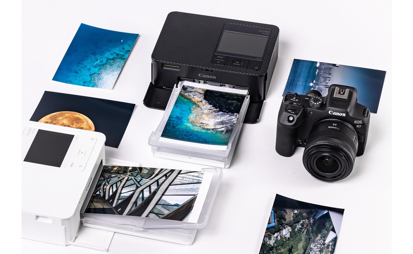 Canon Selphy Compact Photo Printer (White) CP1500WH