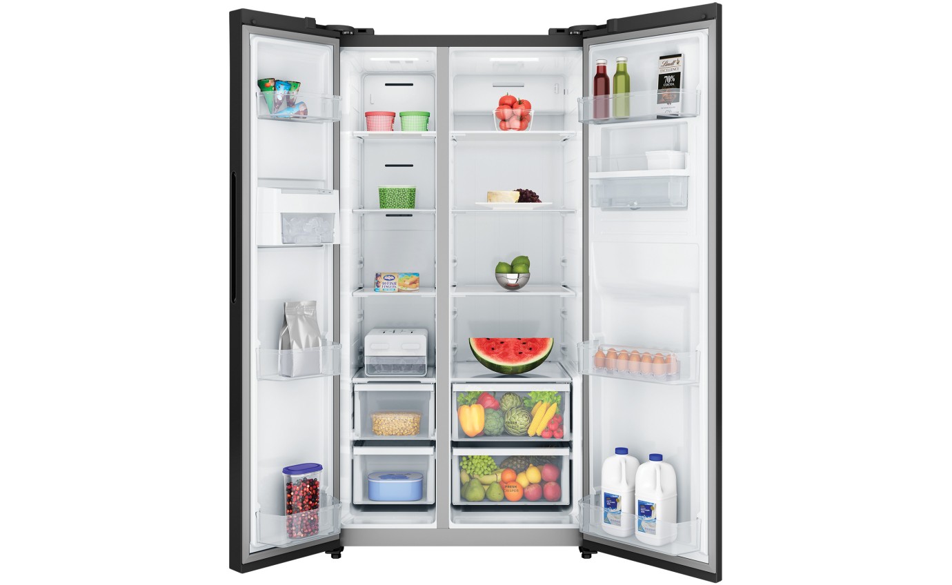 Westinghouse 619L Side By Side Fridge (Matte Black) WSE6240BB