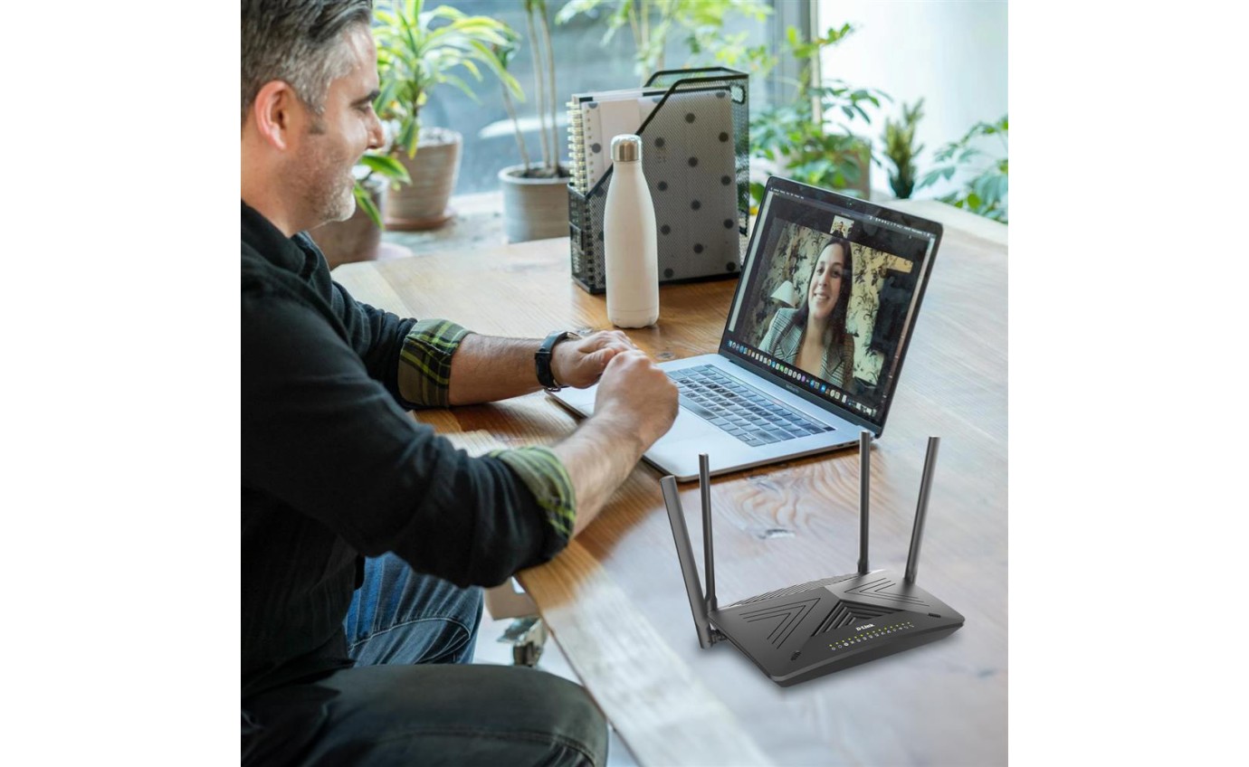 D-Link AX3000 Wi-Fi 6 VDSL2/ADSL2+ Modem Router with VoIP DSLX3052E