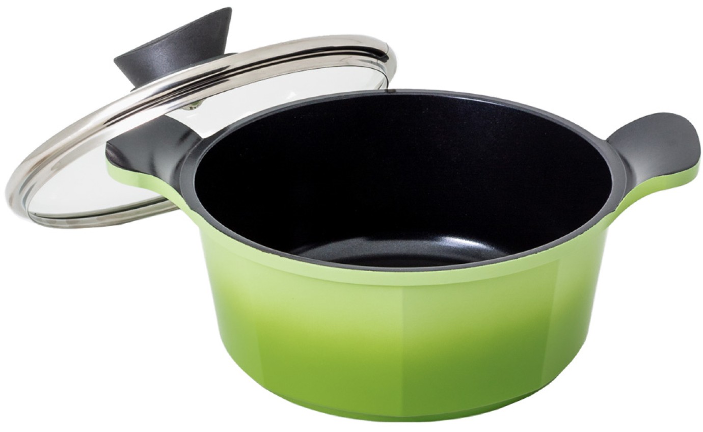 Neoflam 20cm Venn Casserole Induction Green ECVEC20I