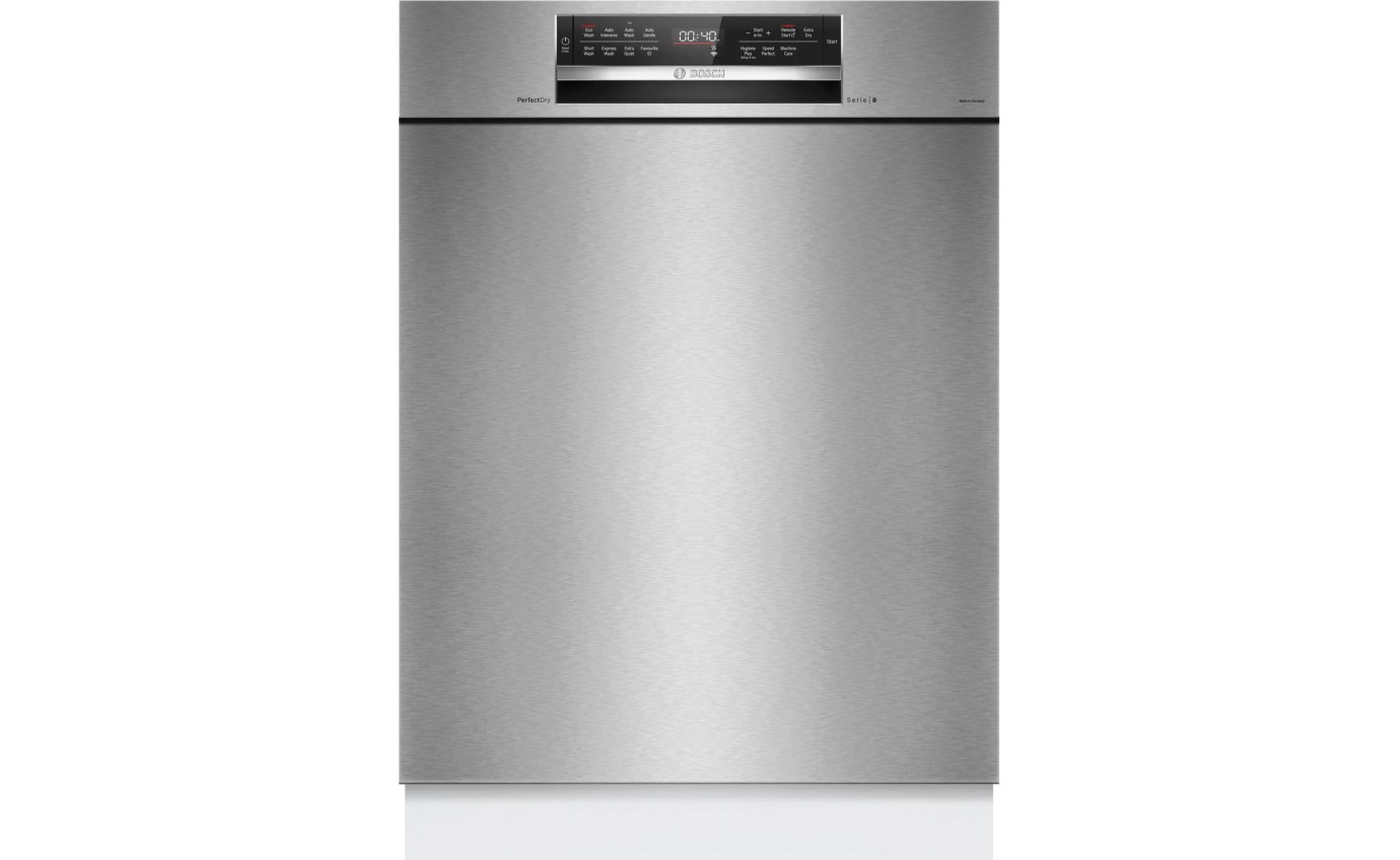 Bosch 60cm Series 8 Built-Under Dishwasher (Anti-fingerprint Brushed Steel) SMU8ZCS01A
