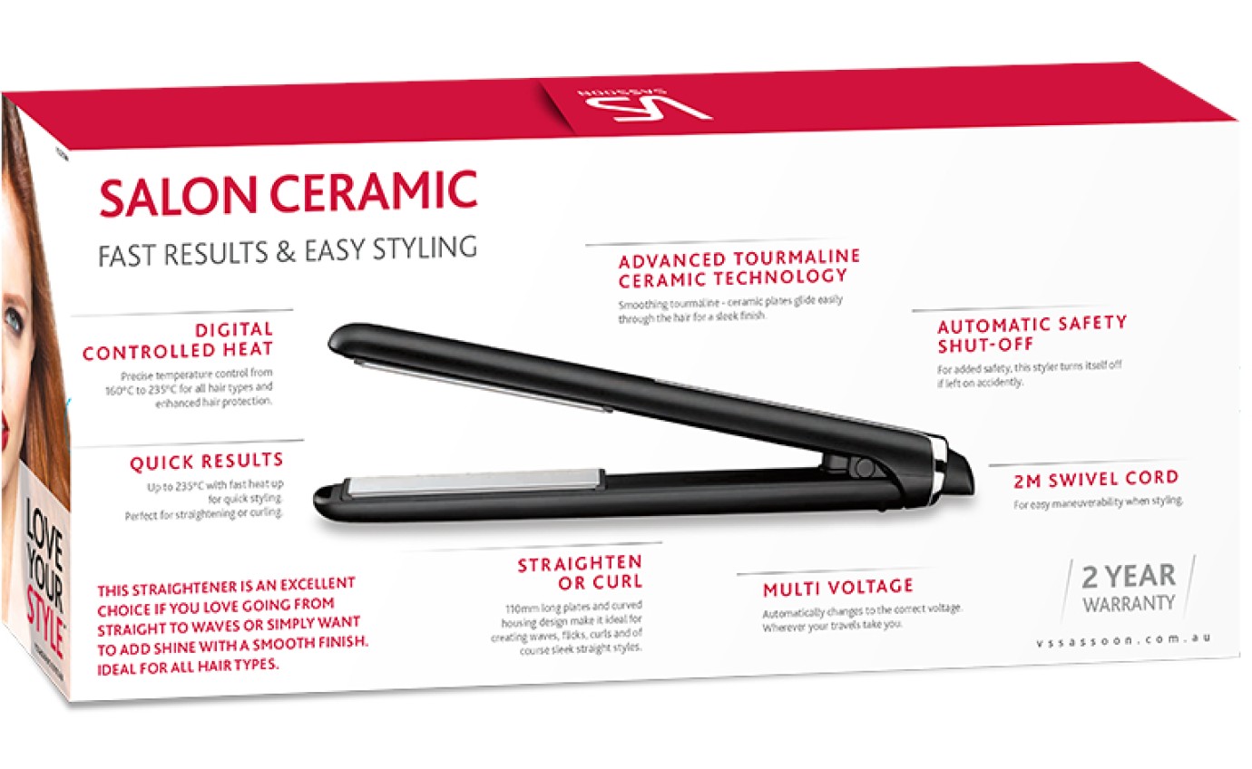 VS Sassoon Salon Ceramic Hair Straightener VSS2514A