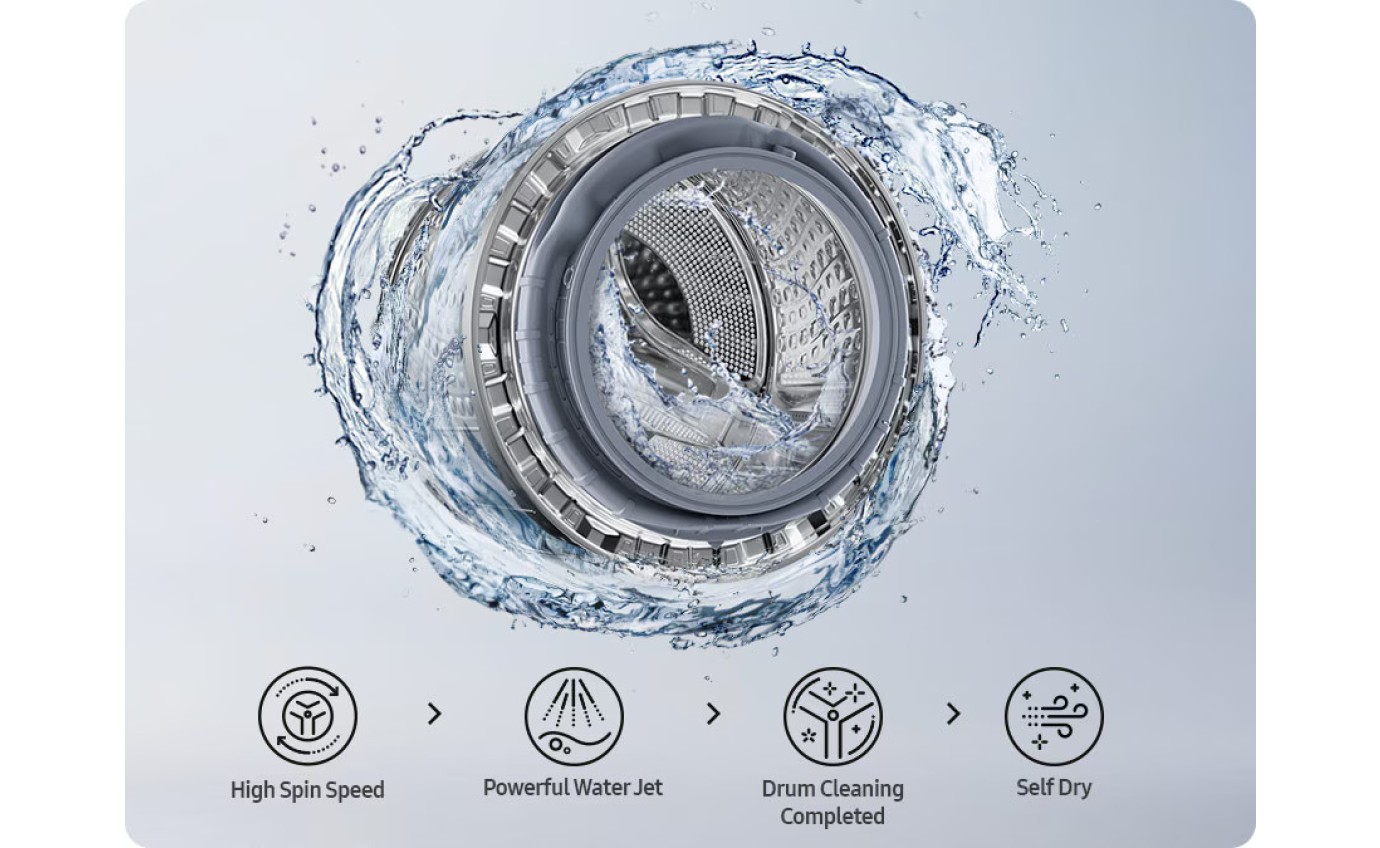 Samsung 18.5kg/10kg BESPOKE AI Washer Heat Pump Combo WD18DB8995BZ