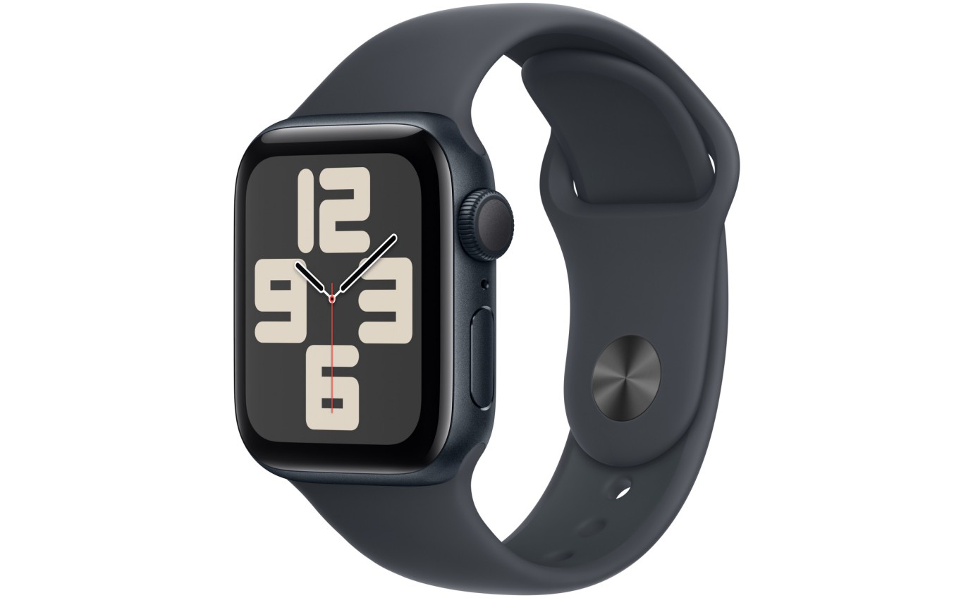 Apple Watch SE GPS 40mm Midnight Aluminium Case with Midnight Sport Band S M MXE73ZPA MXE73ZP A Retravision