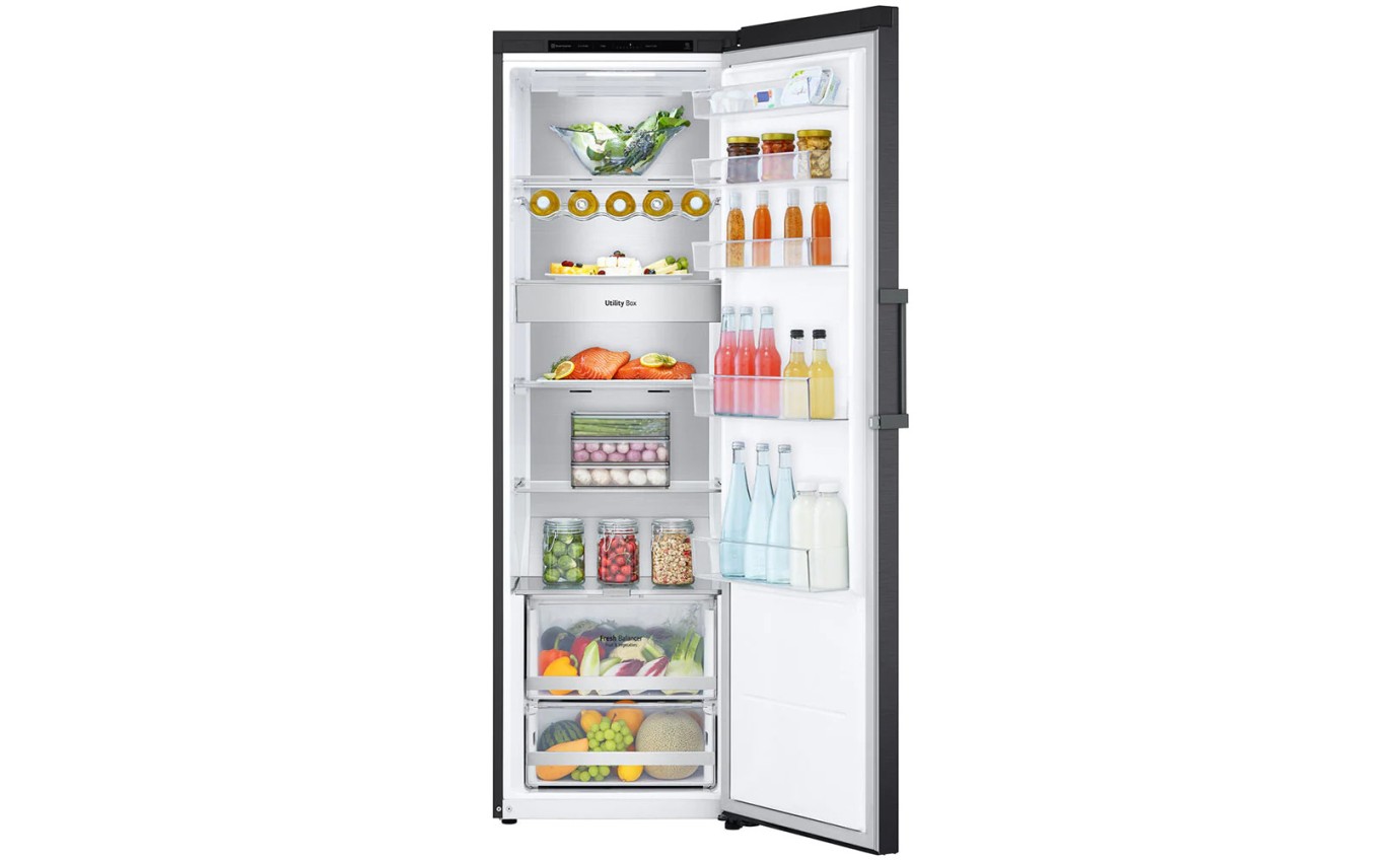 LG 386L Pigeon Pair Single Door Fridge (Matte Black) GPR386MBL