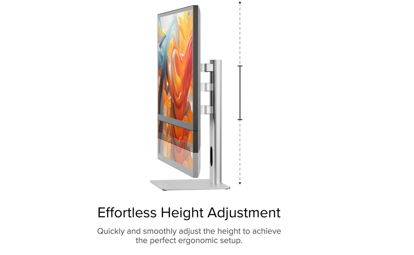 ALOGIC 27 inch Clarity Pro Touch Rotating 4K Monitor with 65W PD, Webcam and Touchscreen 27C4KPDWT