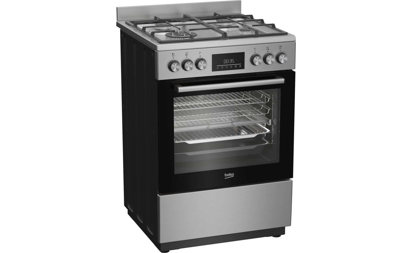 Beko 60cm Aeroperfect Freestanding Cooker BFCB60GMX