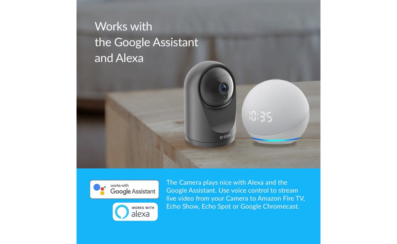 D-Link Compact Full HD Pan & Tilt Wi-Fi Camera DCS6500LHV2