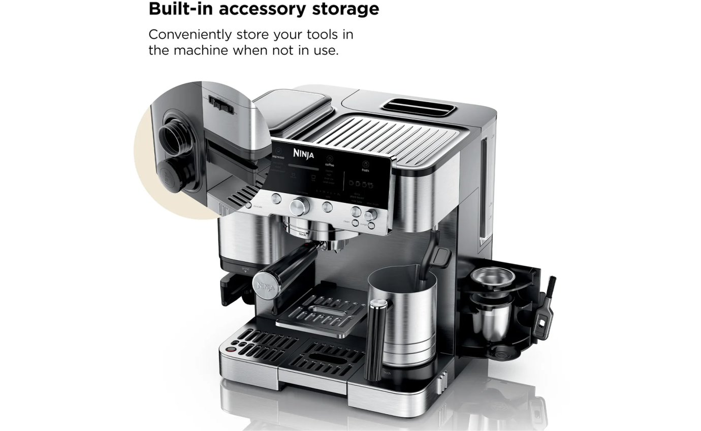 Ninja Luxe Cafe&trade; Premier Espresso Machine (Stainless Steel) ES601