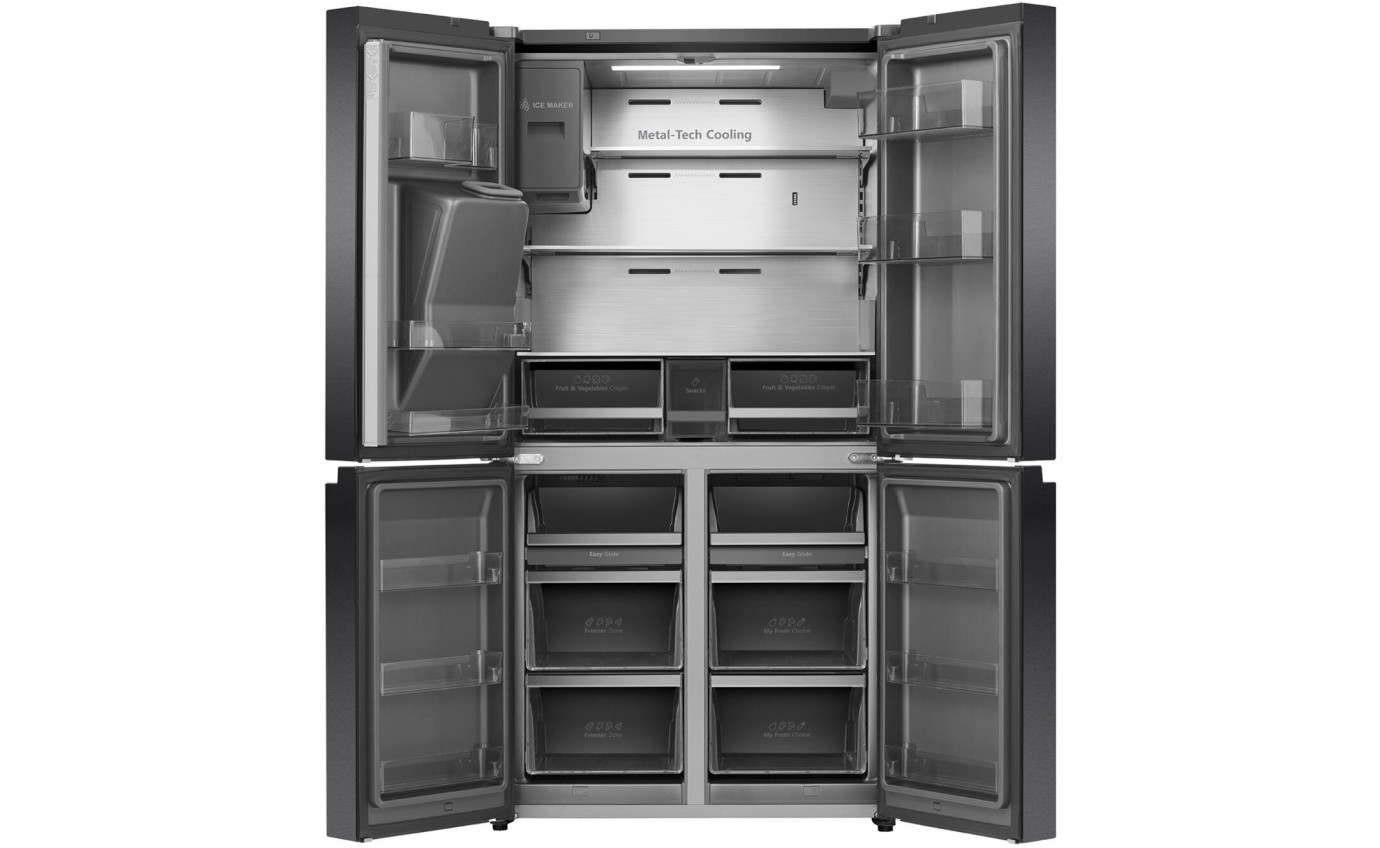 Hisense 585L French Door Refrigerator (Dark Stainless Steel) HRCD586TBWB