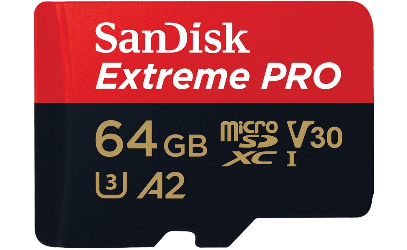 SanDisk 64GB Extreme&reg; PRO microSD Card SDSQXCU064GGN6MA