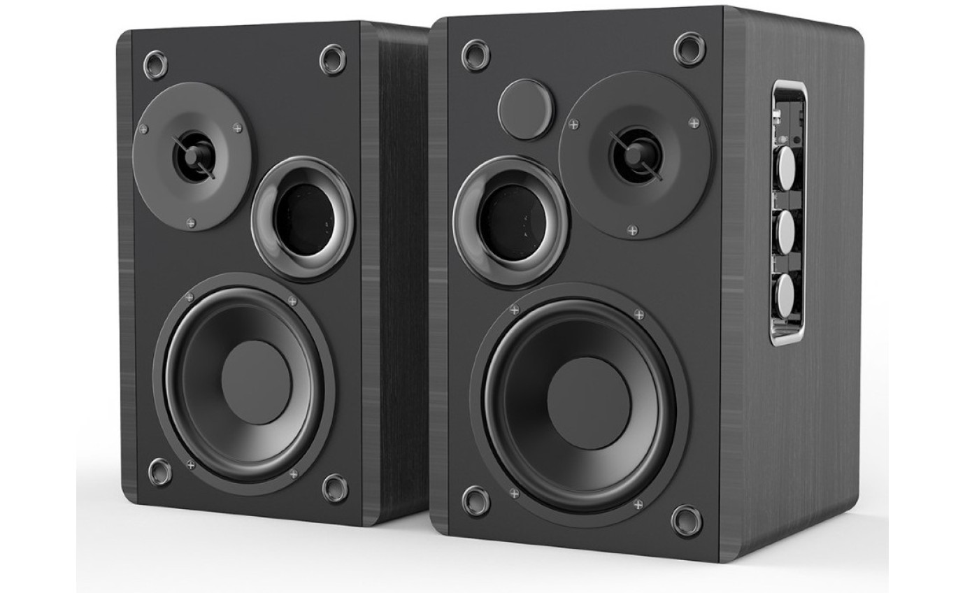 Silcron SLR01 50W Wireless Active Bookshelf Speakers (Black) SLR01BK