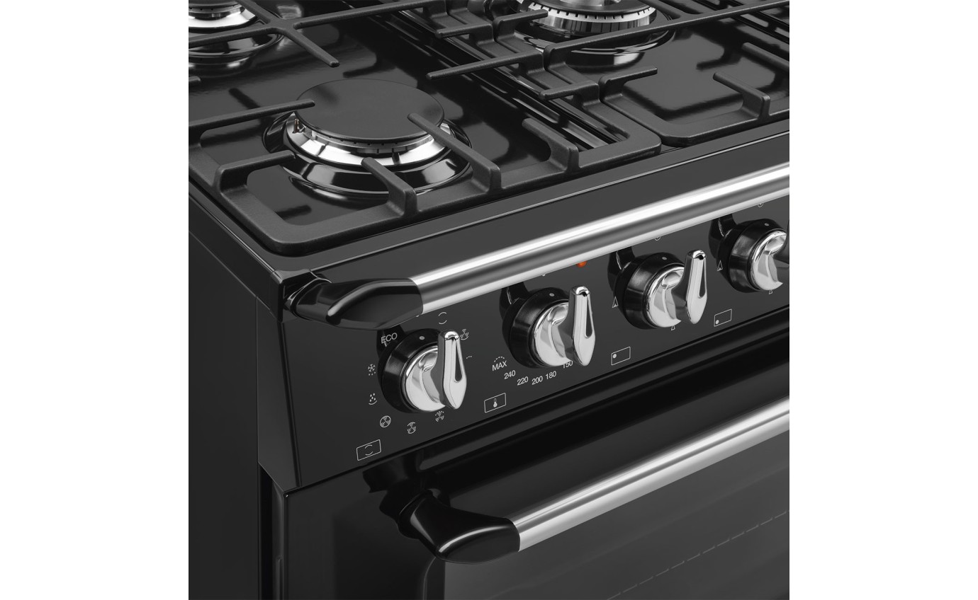 Smeg 90cm Victoria Dual Fuel Cooker TRA90GMBL