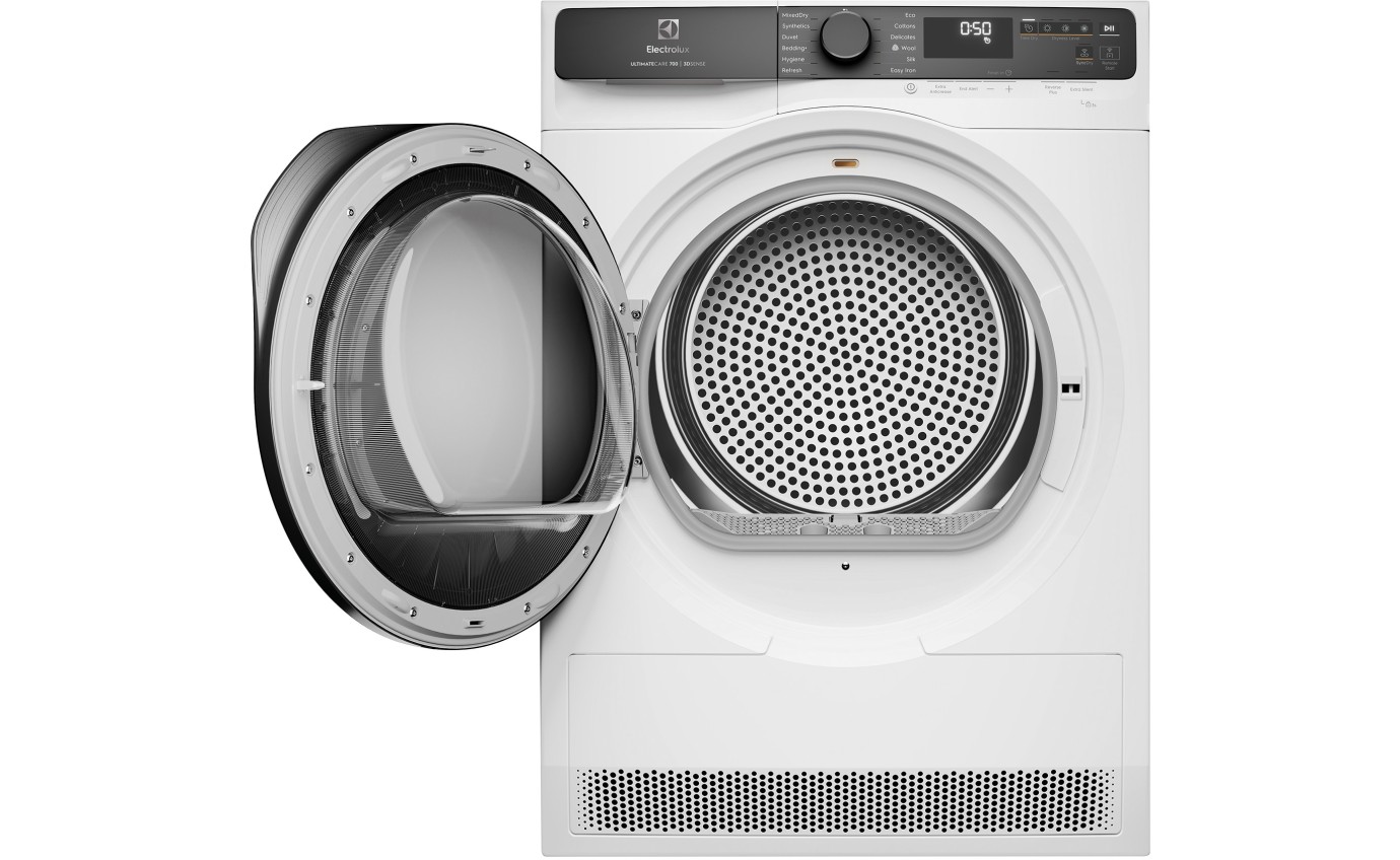 Electrolux 9kg UltimateCare 700 Heat Pump Dryer with 3D Sense (White) EDH903R7WC