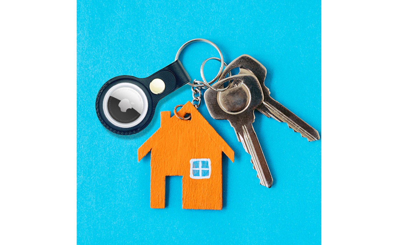 Laser Vegan Leather AirTag Key Ring Case (4 Pack) AOAT4P7439