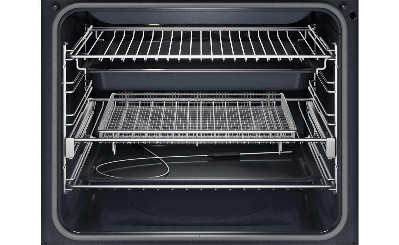 Electrolux 60cm 600 Series Pyrolytic Oven with SteamBake and Food Probe (Black) EVEP6616DF
