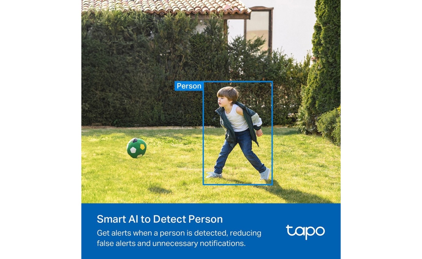 Tapo 2K 3MP Smart Wire-Free Indoor/Outdoor Security System (4 Pack) TAPOC4104PACK