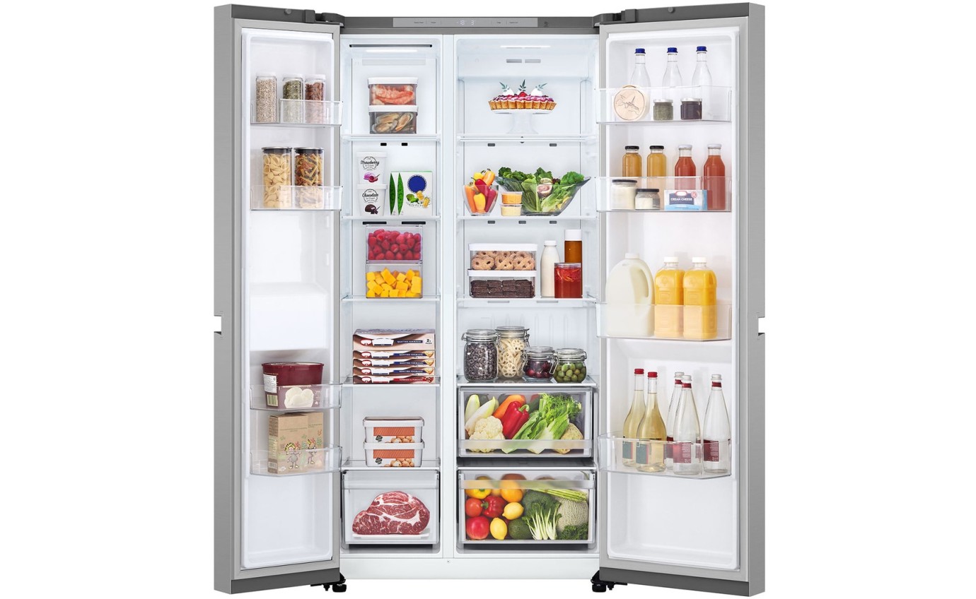 LG 664L Side By Side Fridge (Stainless) GSB599PL