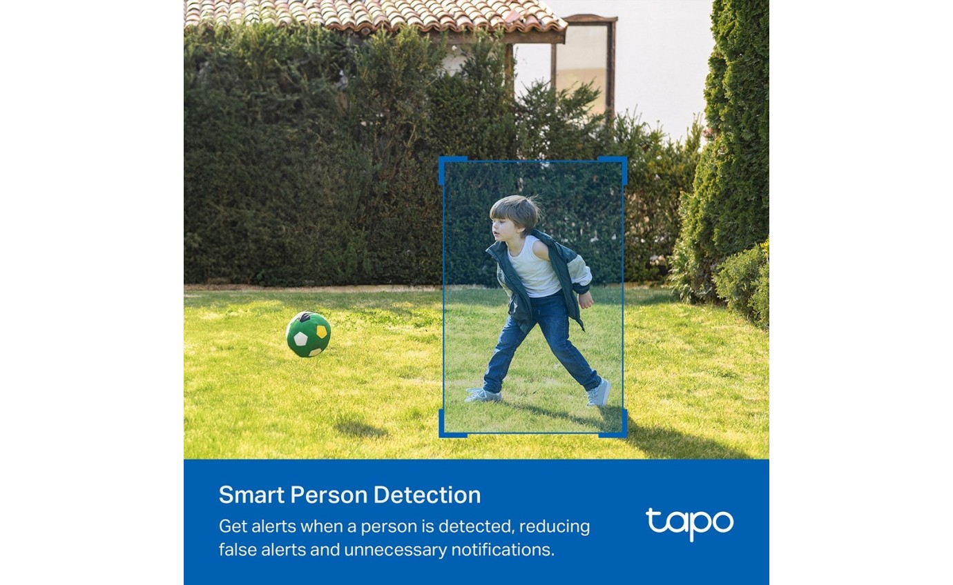 Tapo 2K 3MP Smart Wire-Free Indoor/Outdoor Solar-Powered Security Camera Kit TAPOC410KIT