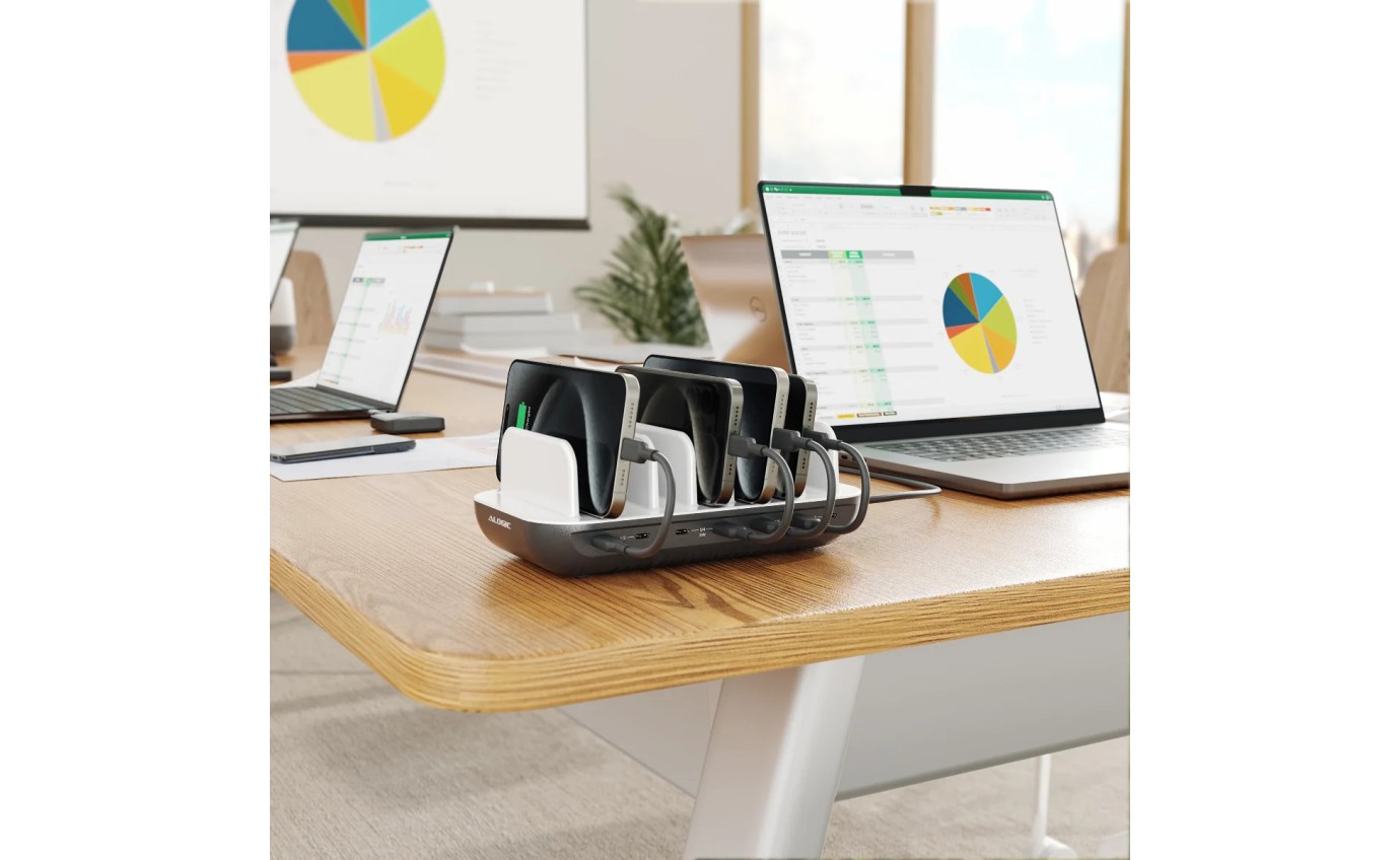ALOGIC Powerfin 7 Port 80W USB-C Desktop Charging Station SBDCS7