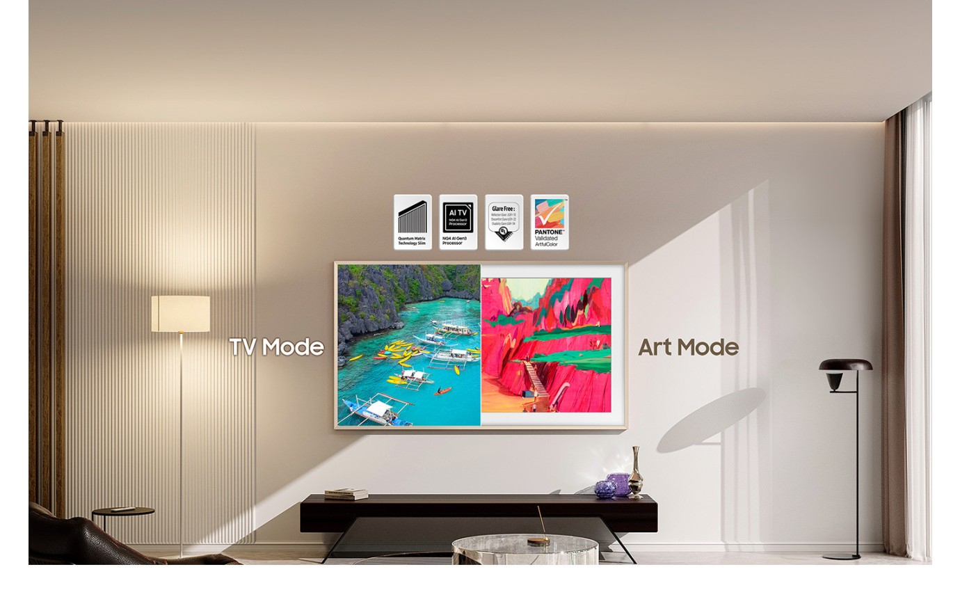 Samsung 65 inch The Frame Pro Neo QLED Mini LED 4K Vision AI Smart TV QA65LS03FWWXXY