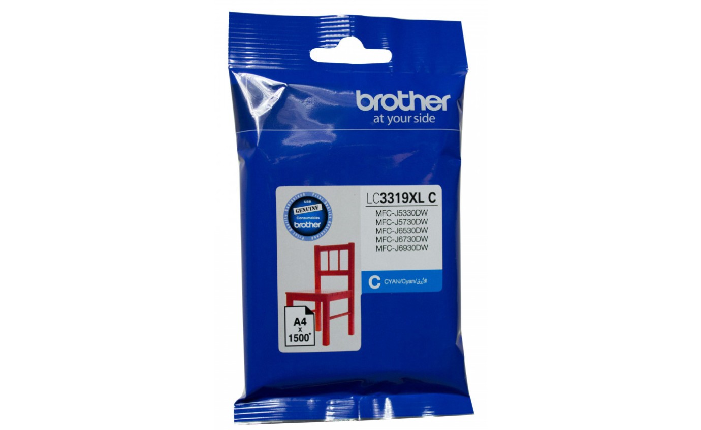 Brother LC3319XL High Yield Ink Cartridge (Cyan) LC3319XLC