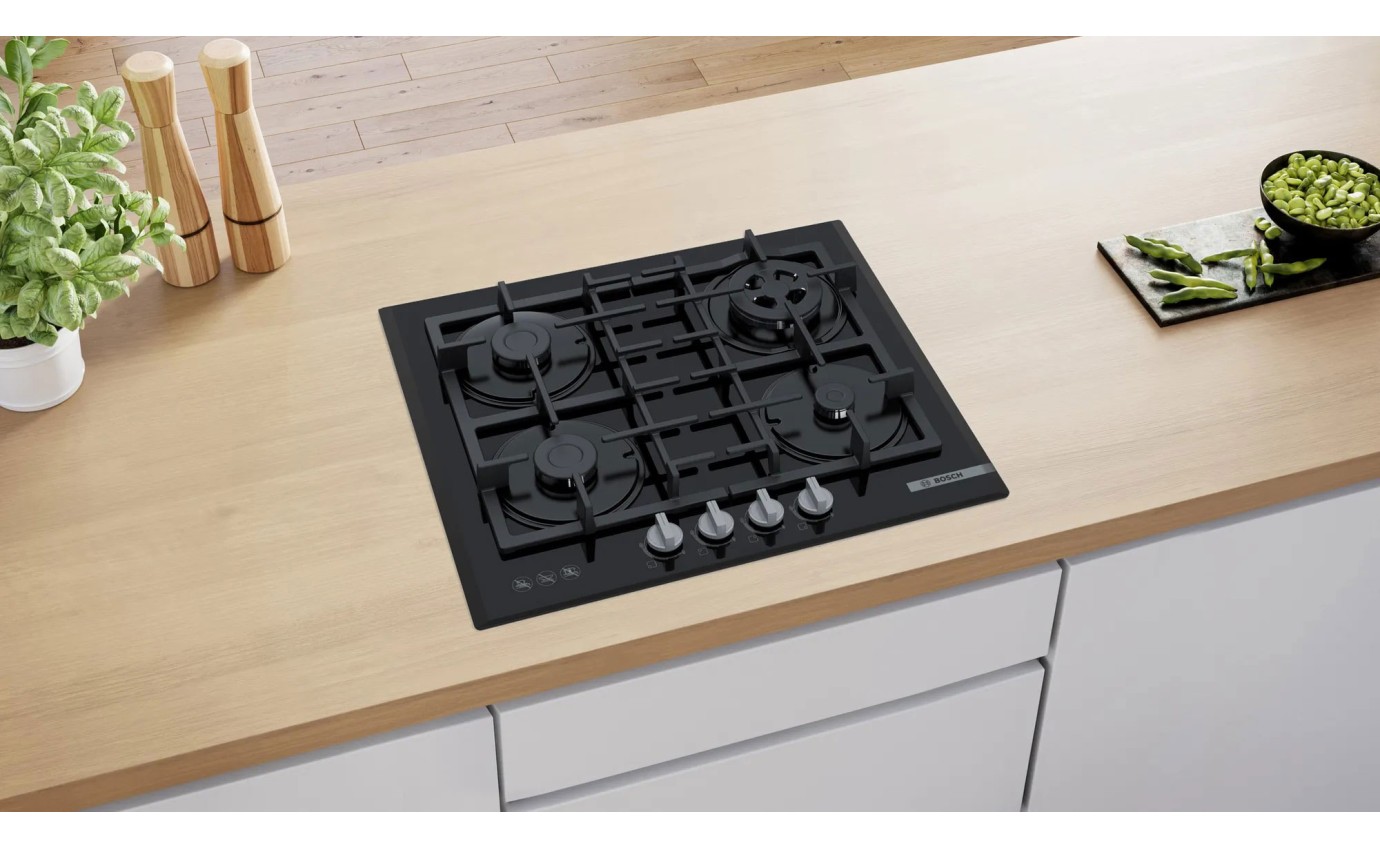 Bosch 60cm Gas on Glass Cooktop PNH6B6B91A