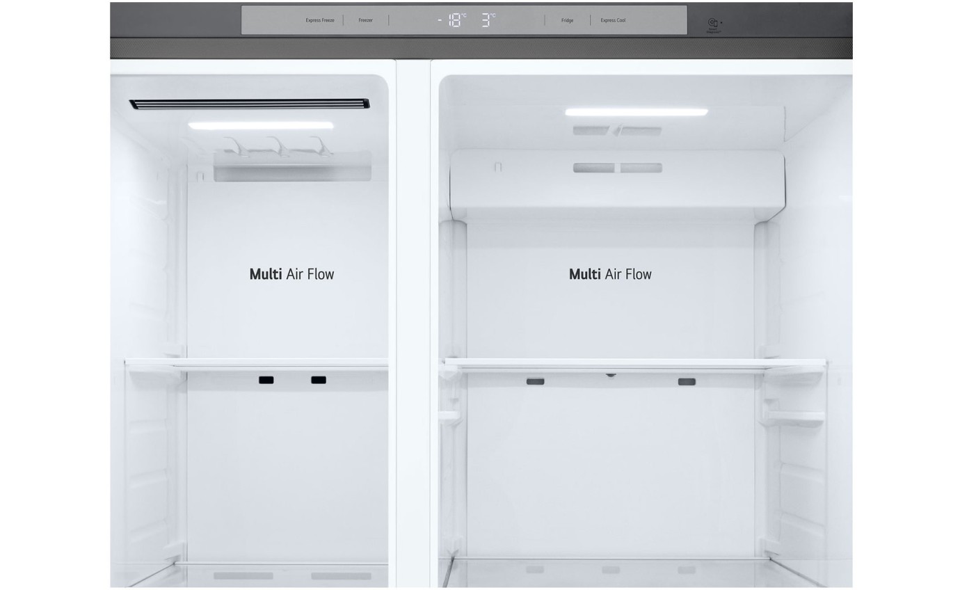 LG 664L Side By Side Fridge (Stainless) GSB599PL