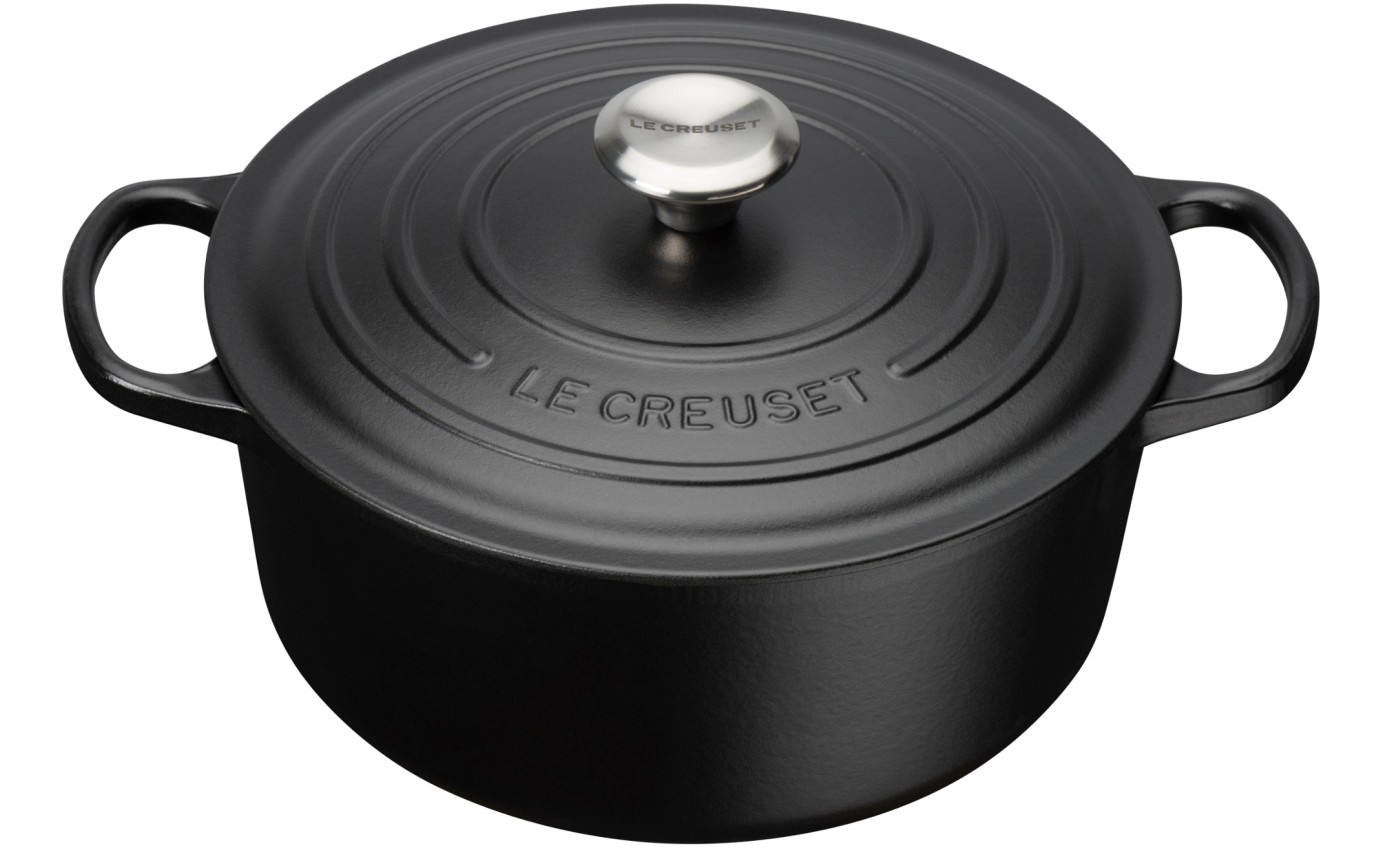 Le Creuset 28cm/6.7L Signature Casserole (Satin Black) 21177280002430