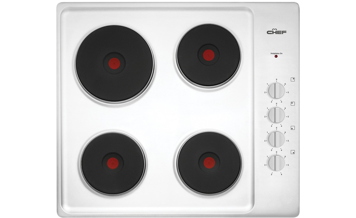 Chef 60cm 4 Zone Electric Solid Cooktop CHS642SB