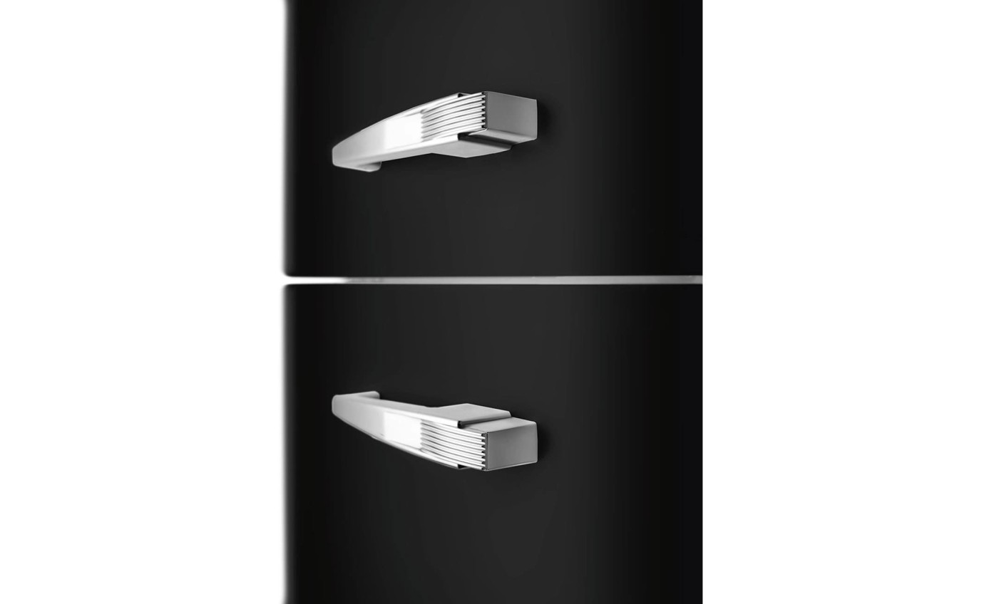 Smeg 331L 50s Style Retro Bottom Mount Fridge (Black) FAB32LBL5AU