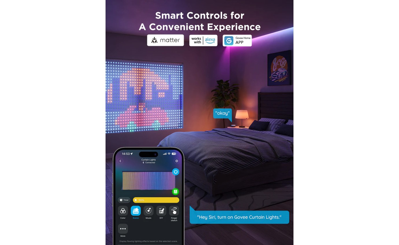 Govee Curtain Light 2 (2m x 1.5m) H70B35A1