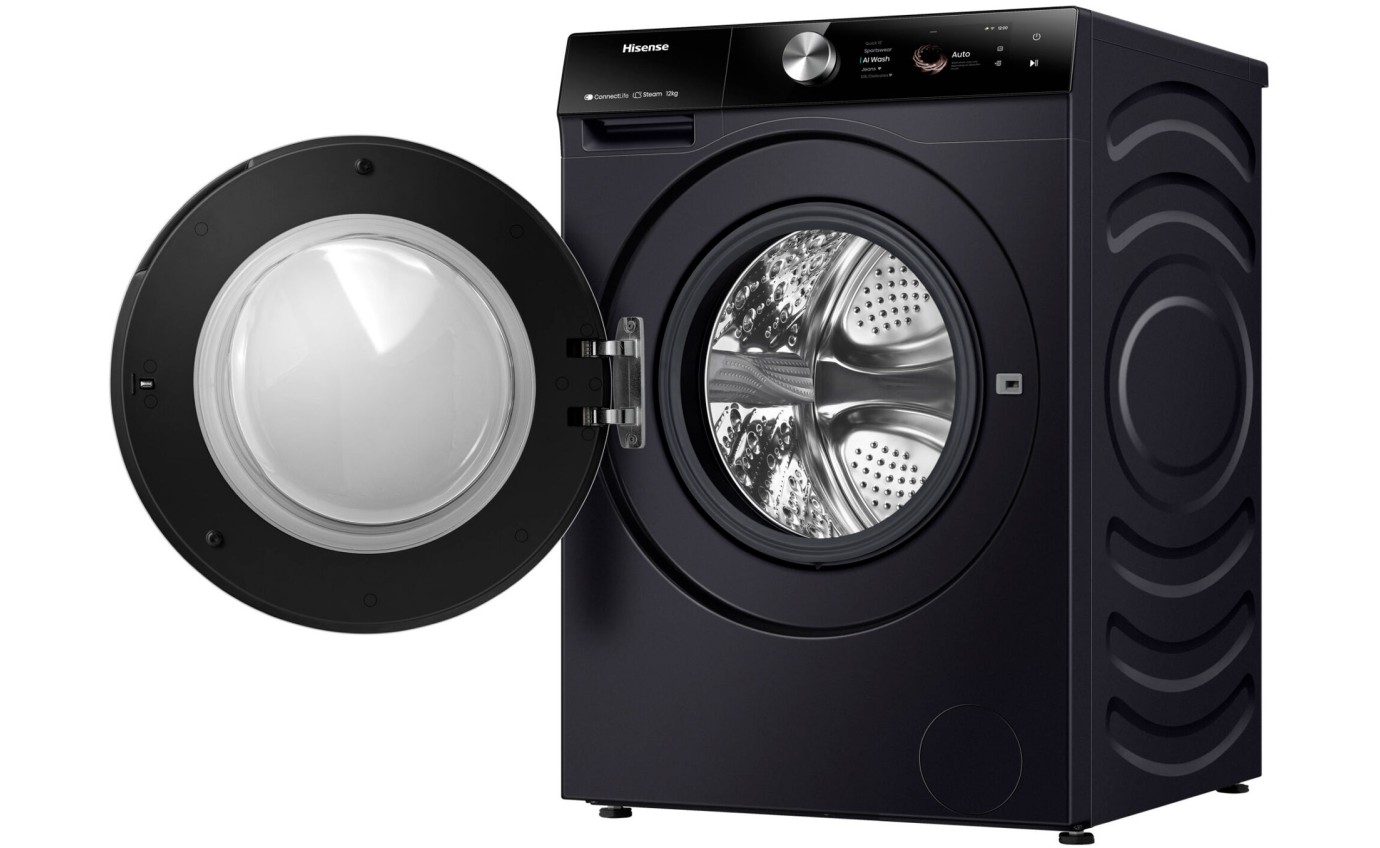 Hisense 12kg Series 9 Front Load Washing Machine (Charcoal Black) HWFS1214PB