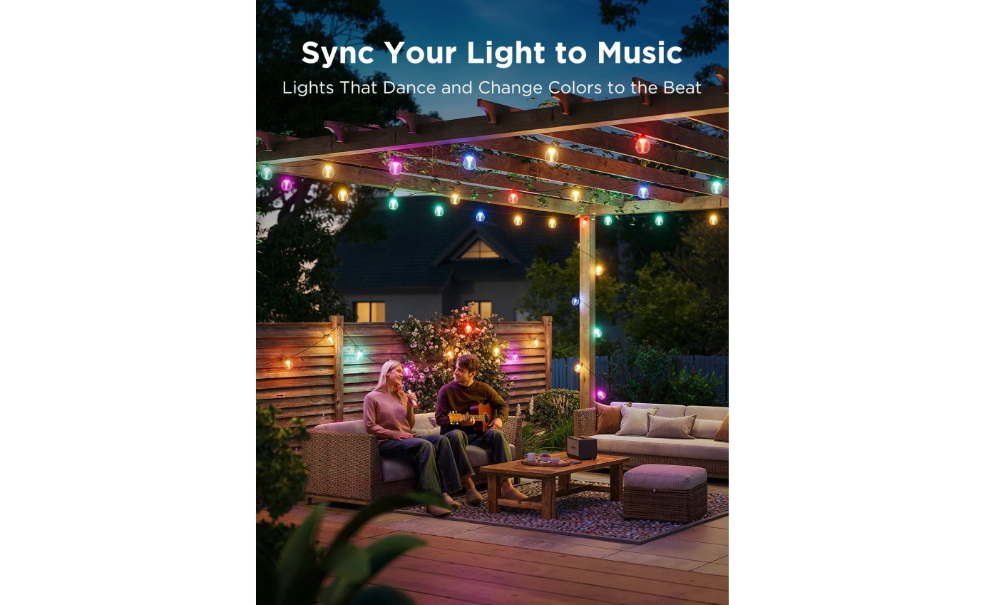 Govee Outdoor String Lights IP67 15m H7025EB1
