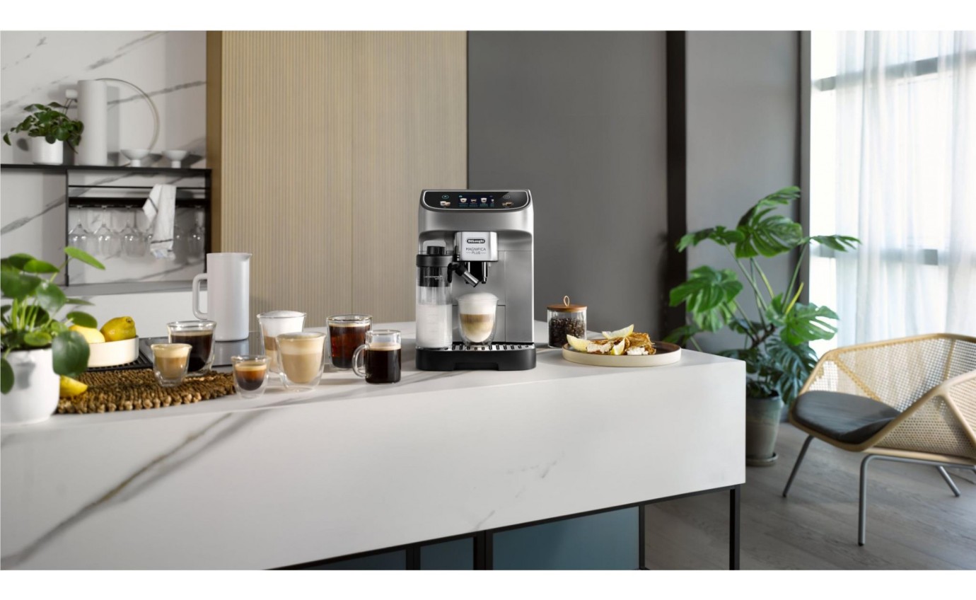 DeLonghi Magnifica Plus Automatic Coffee Machine (Silver Black) ECAM32070SB