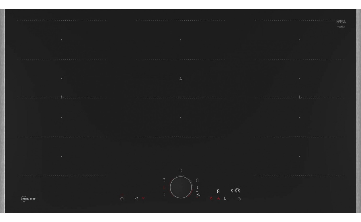 Neff 90cm N 90 Flex Induction Cooktop (Metallic Silver) T69YYX4C0MS