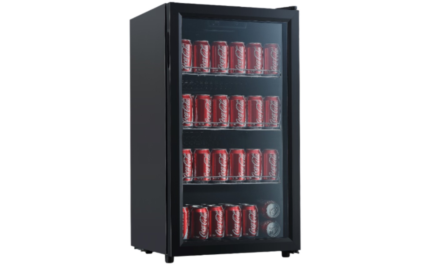Airflo 85L Glass Door Bar Fridge (Black) AFF85