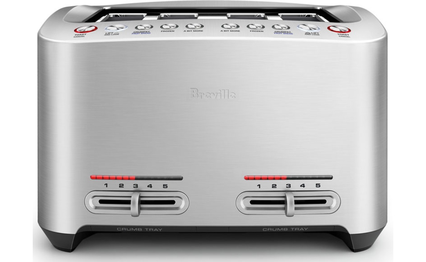Breville the Smart Toast&reg; 4 Slice Toaster (Stainless Steel) BTA845BSS