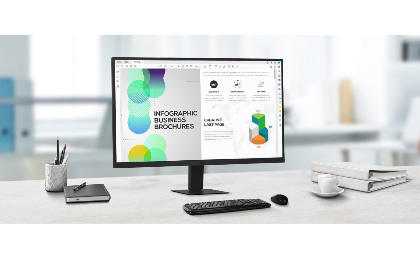 LG 27 inch QHD IPS Monitor with USB-C LG27U631AB