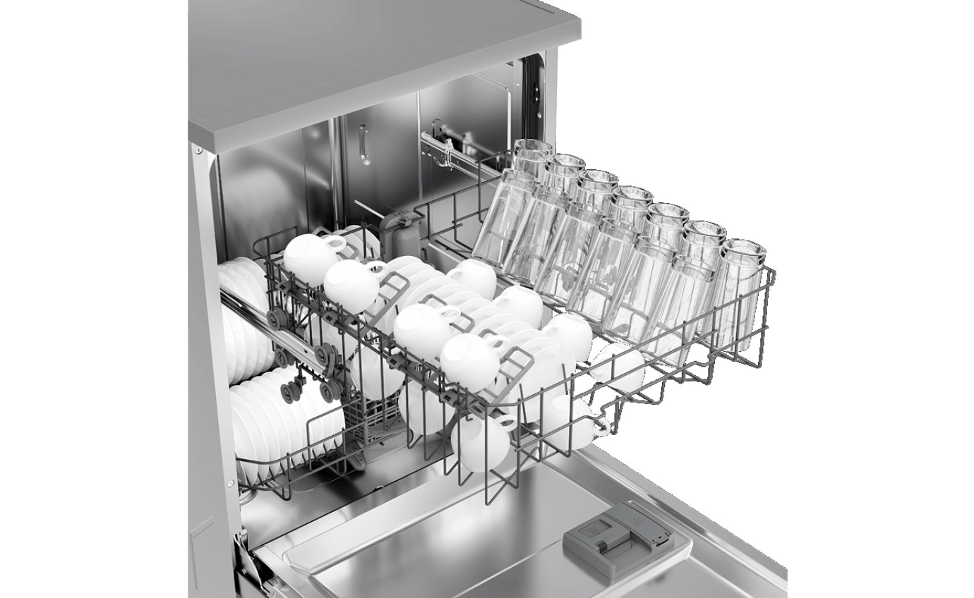 Haier 60cm 300 Series Freestanding Dishwasher (Satina) HDW13F0S1