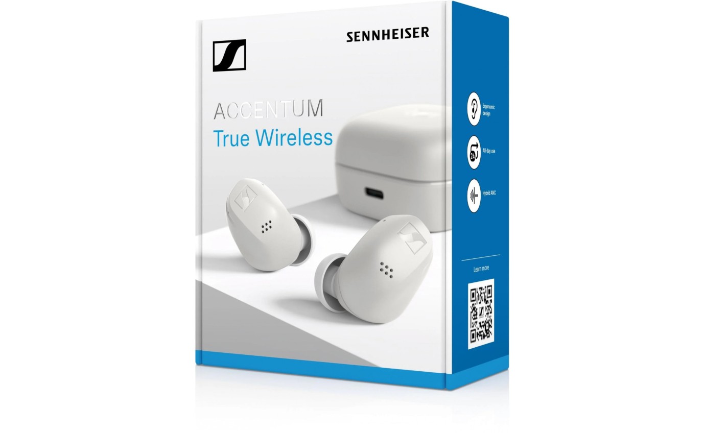 Sennheiser Accentum True Wireless ANC In-Ear Headphones (White) 11901351385