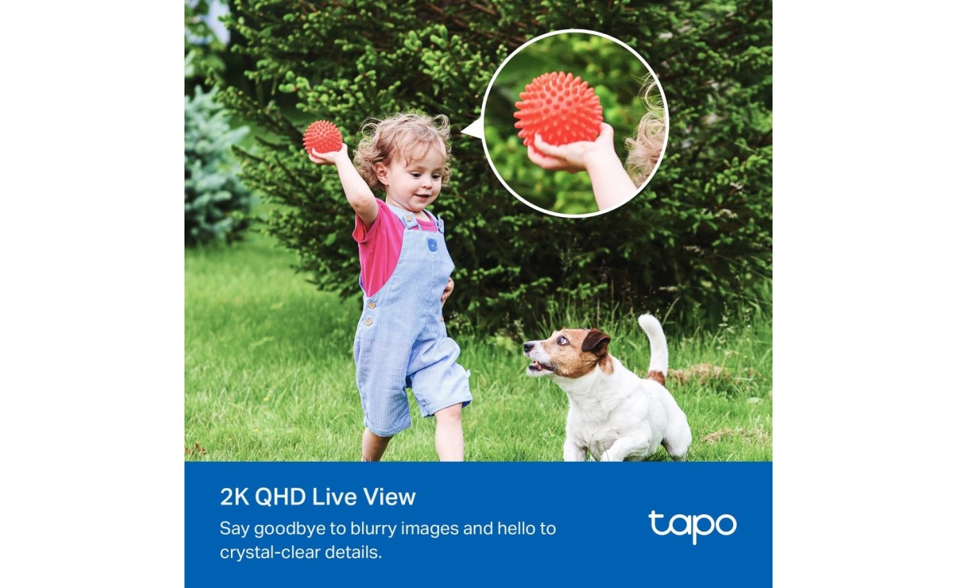 Tapo 2K 4MP Smart Wire-Free Solar-Powered Security Camera Kit TAPOC425KIT