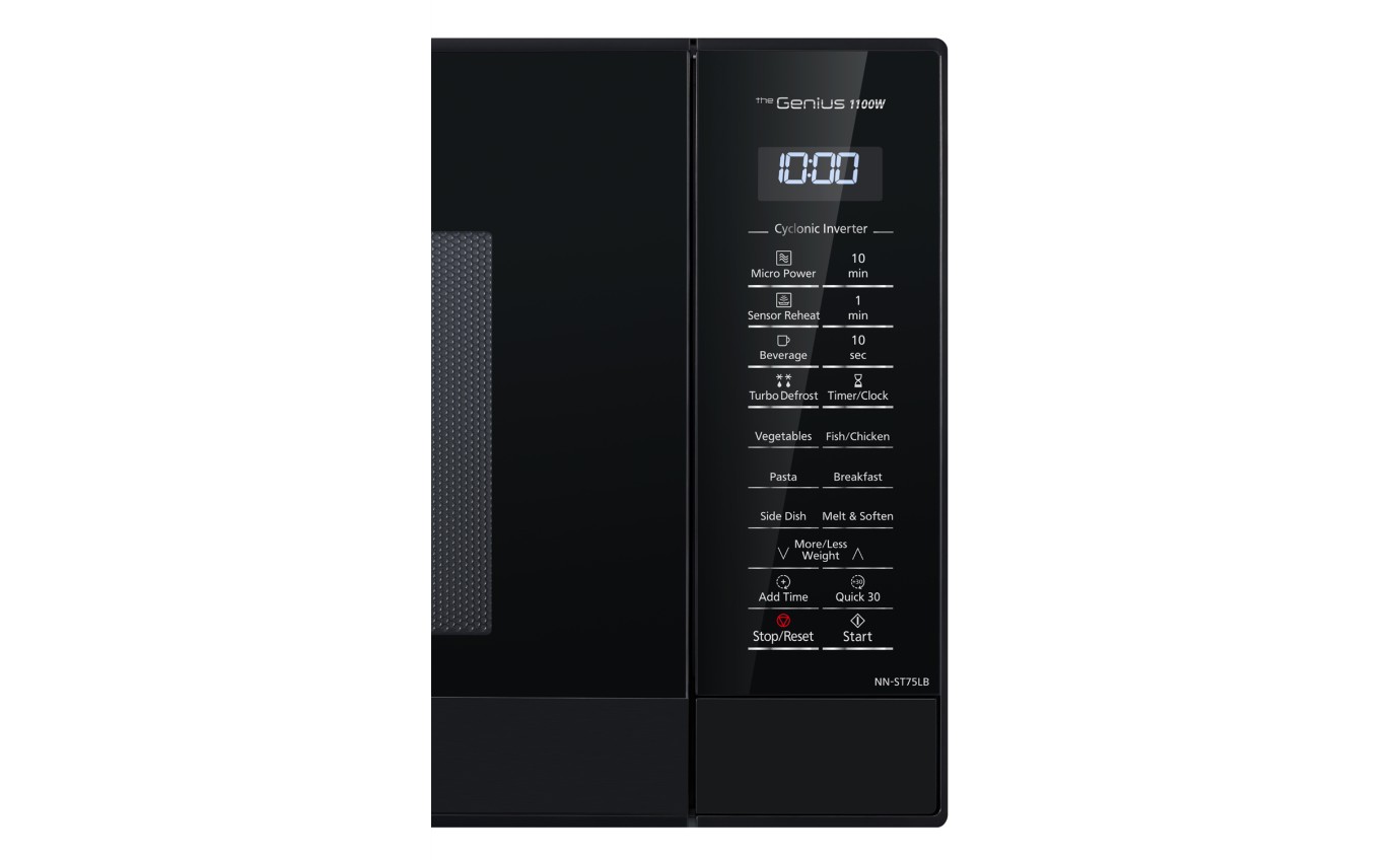 Panasonic 44L 1100W Cyclonic Inverter Microwave Oven (Black) NNST75LBQPQ