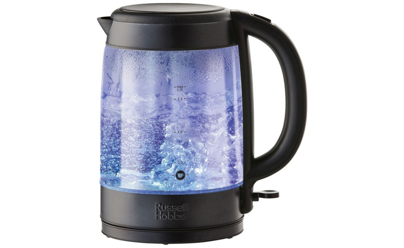 Russell Hobbs Brooklyn Glass Kettle (Black Stainless Steel) RHK172BCH