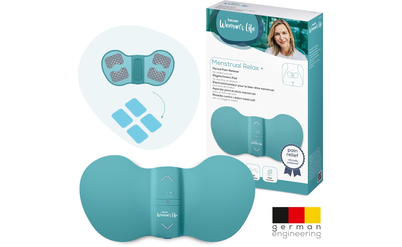 Beurer Menstrual Relax Plus 2-in-1 TENS & Heat Therapy Device EM55